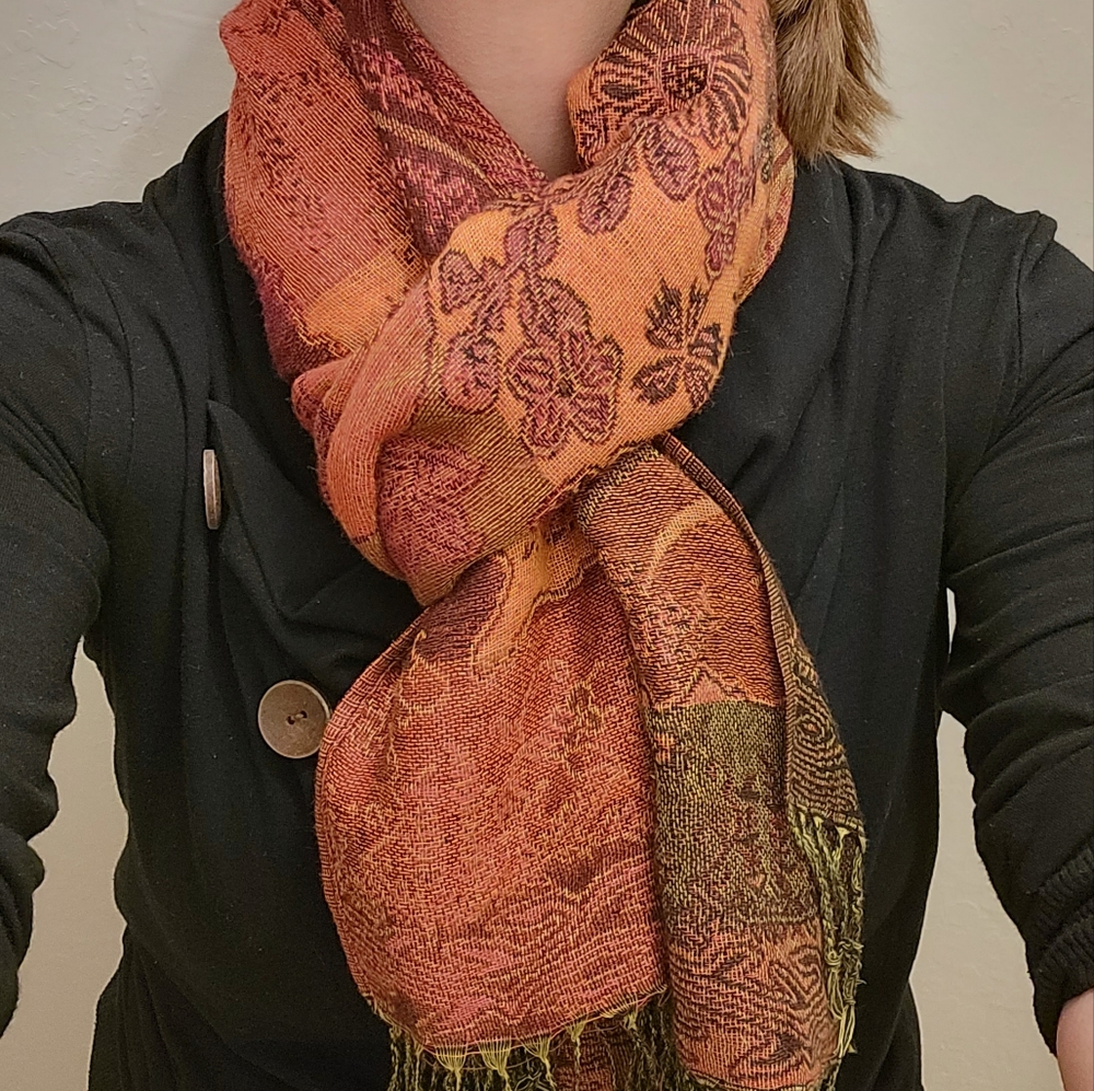 Beautiful Fall Colors Neck Scarf - Picture 2 of 3